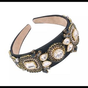 Retro rhinestones headband for women